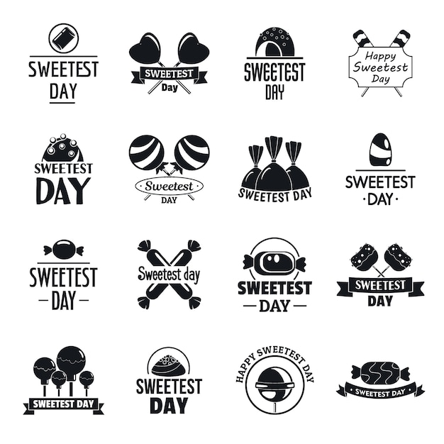 Download Free Tasty Candy Logo Set Premium Vector Use our free logo maker to create a logo and build your brand. Put your logo on business cards, promotional products, or your website for brand visibility.