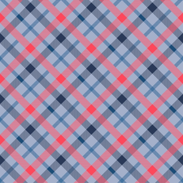 Tattersall material color seamless vector pattern Premium Vector