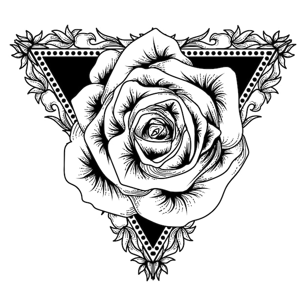 【印刷可能】 かわいい デザイン イラスト 薔薇 タトゥー イラスト 256446