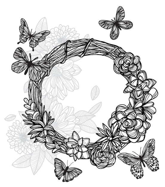 Free Free 116 Butterfly Flower Svg SVG PNG EPS DXF File