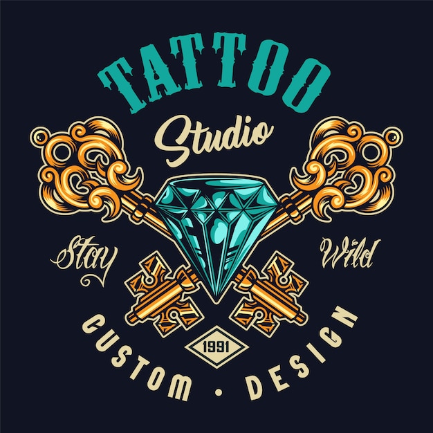 Download Free Download Free Tattoo Salon Colorful Logo Vector Freepik Use our free logo maker to create a logo and build your brand. Put your logo on business cards, promotional products, or your website for brand visibility.