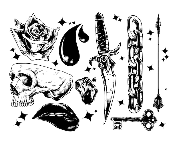 Hand Drawn Tattoo Designs - wide 6