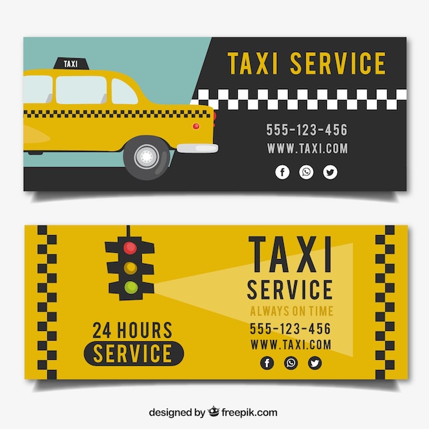 Taxi banners