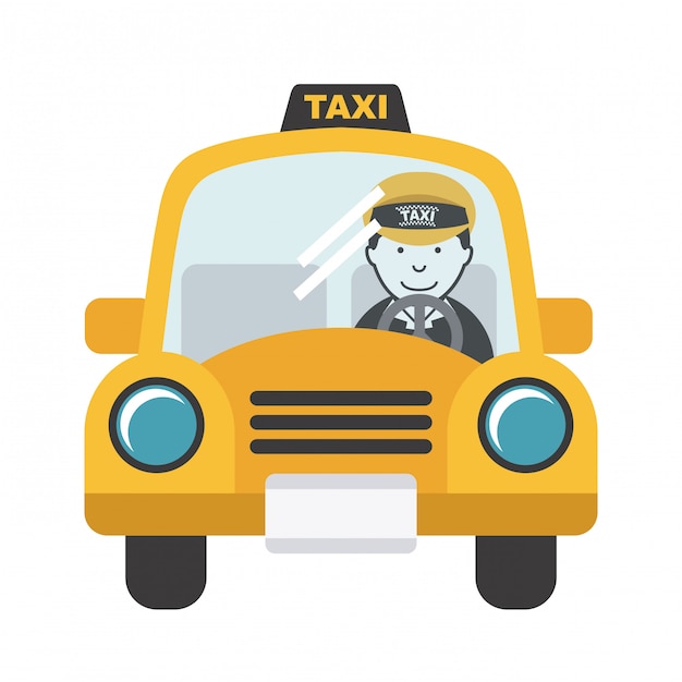 Taxi design over white backgroundvector illustration | Premium Vector