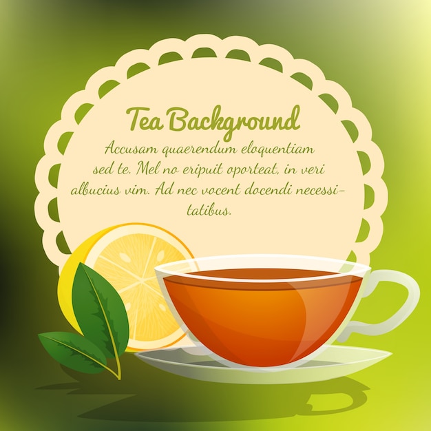 Tea background design