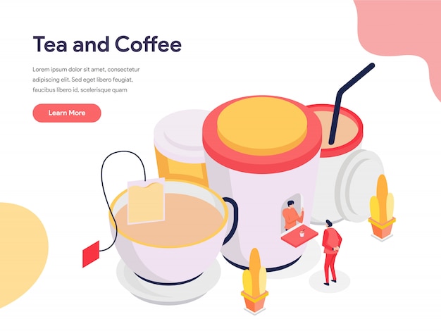 Download Tea and coffee illustration Vector | Premium Download