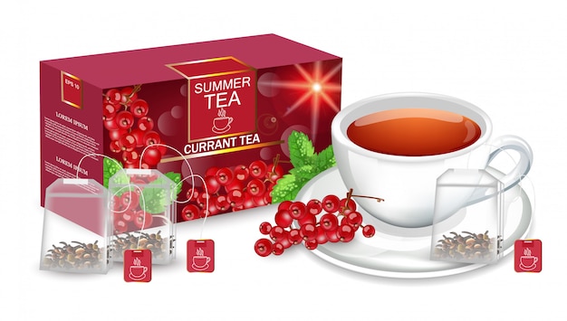 Download Tea packaging mock up | Premium Vector