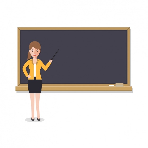 teacher with a blackboard design_1214 224