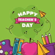 Free Vector Teachers Day Card