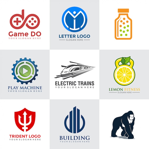 Premium Vector | Tech logo design collections