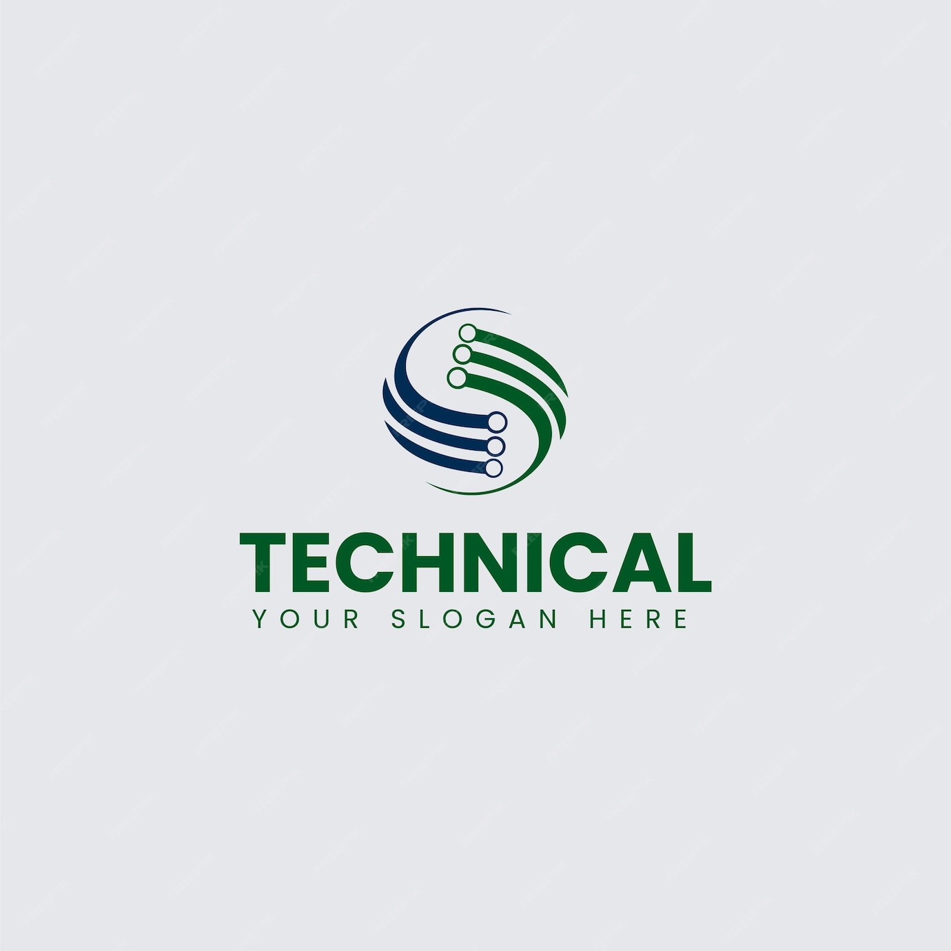 Premium Vector | Technical logo design