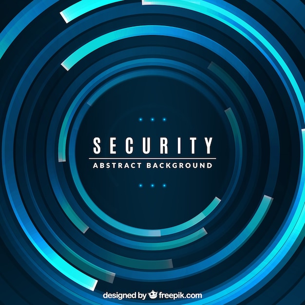 Free Vector | Technological abstract security background