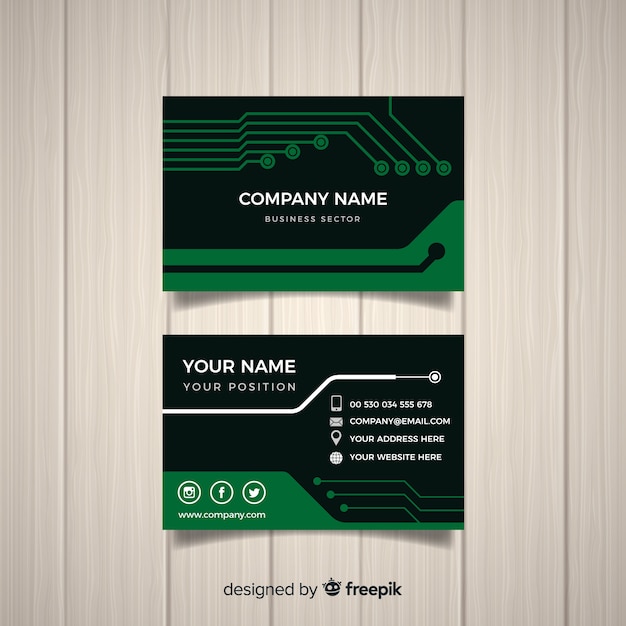 technology-business-card-template-free-vector