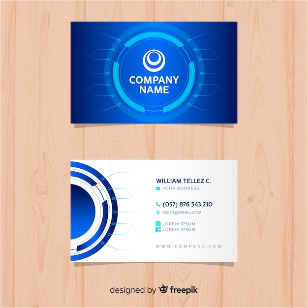 free technology business card templates microsoft word