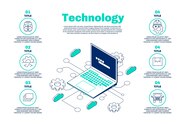 Technology Infographic Template Free Vector