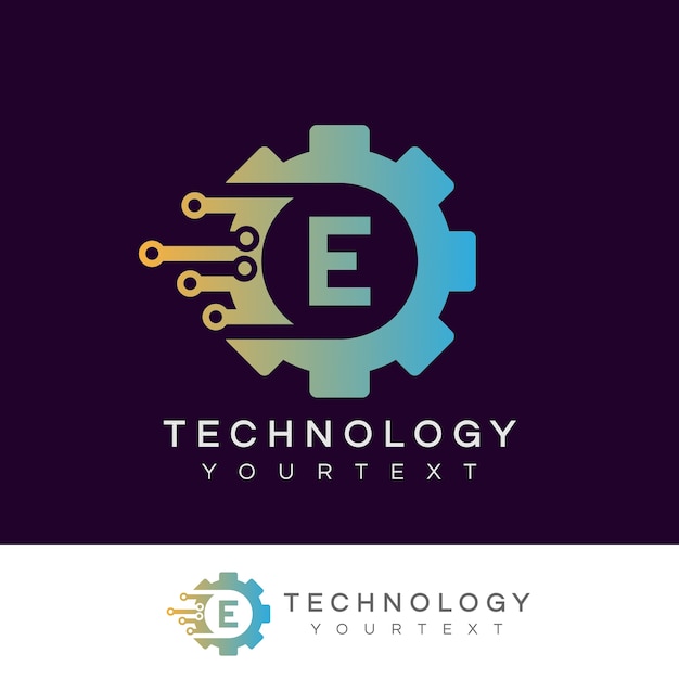 Download Technology initial letter e logo design | Premium Vector