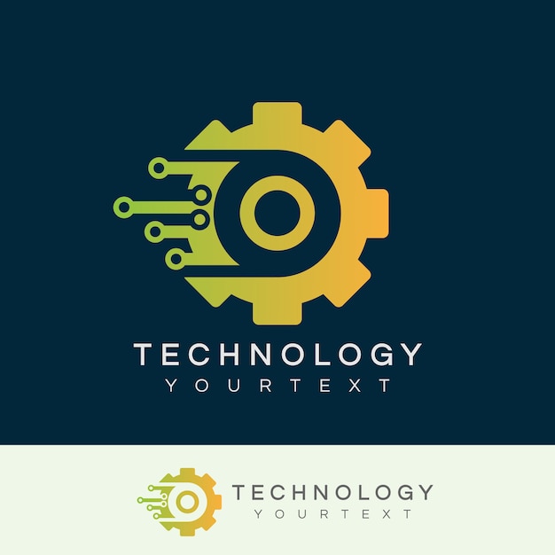 Technology initial letter o logo design | Premium Vector