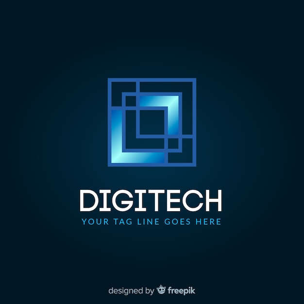 Download Free Technology Logo Template With Abstract Shapes Free Vector Use our free logo maker to create a logo and build your brand. Put your logo on business cards, promotional products, or your website for brand visibility.