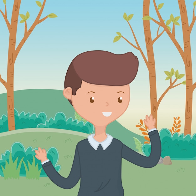 Free Vector | Teenager boy cartoon