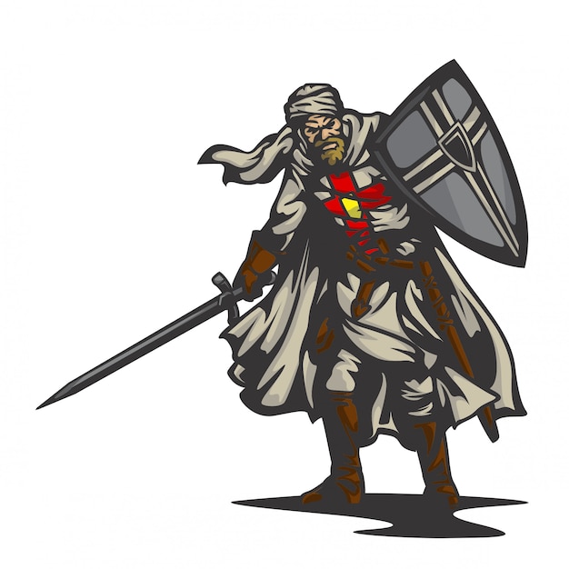 Premium Vector Templar Knight Vector