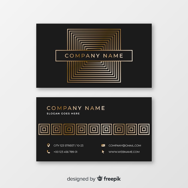 luxury business card template psd free download