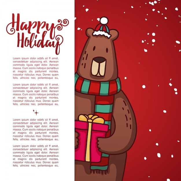 Premium Vector | Template design banner for christmas.