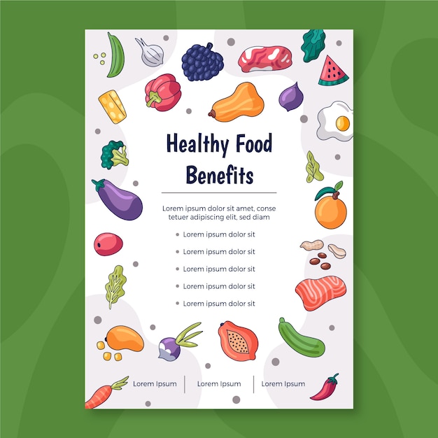 free-vector-template-for-healthy-food-promotion
