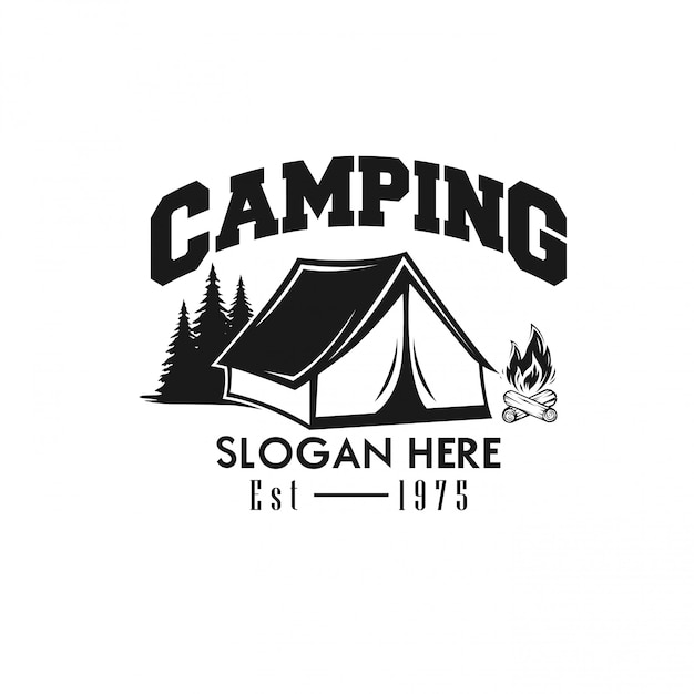 Premium Vector | Template logo camping vector illustration