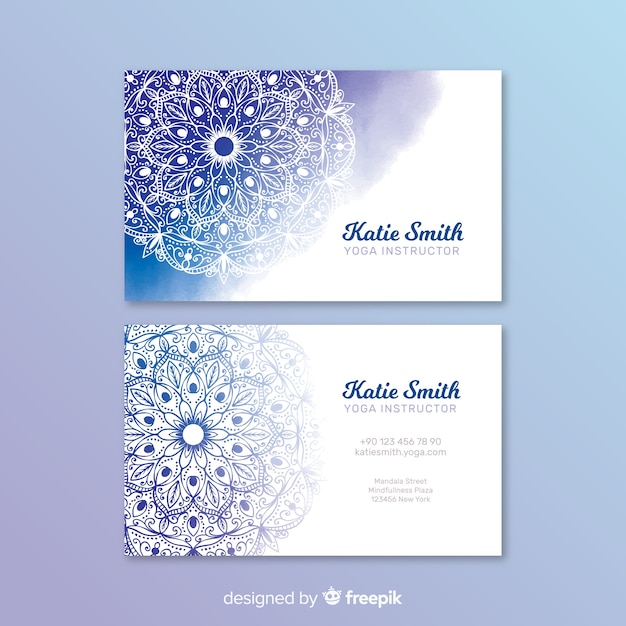 Download Free Template Watercolor Mandala Business Card Free Vector Use our free logo maker to create a logo and build your brand. Put your logo on business cards, promotional products, or your website for brand visibility.