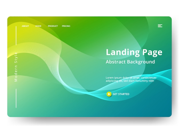 Template for web landing page, banner, presentation Premium Vector