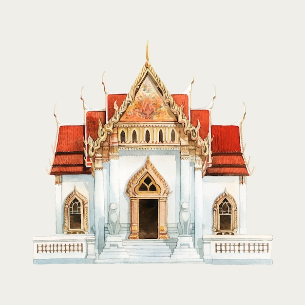 タイ寺院 画像 無料のベクター ストックフォト Psd