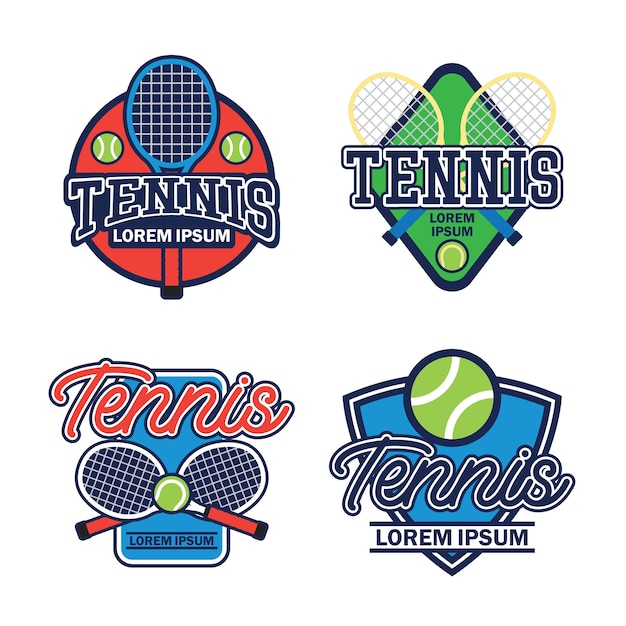 Premium Vector | Tennis court logo