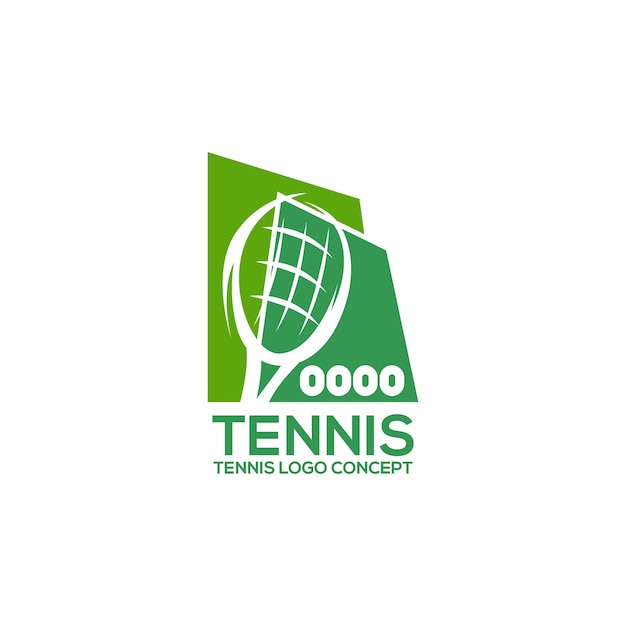 Tennis logo design template | Premium Vector