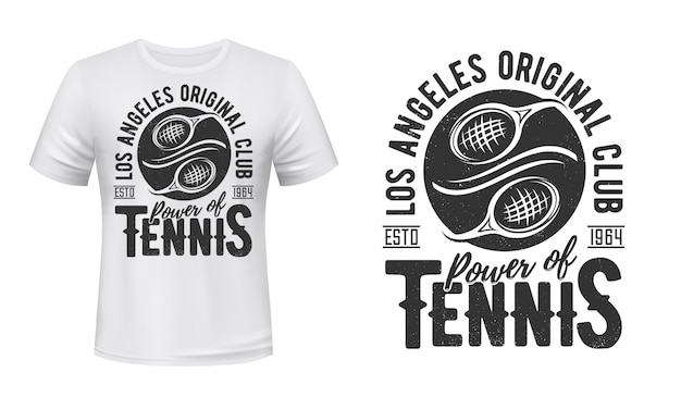 Download Tennis t-shirt print mockup, sport club team | Premium Vector
