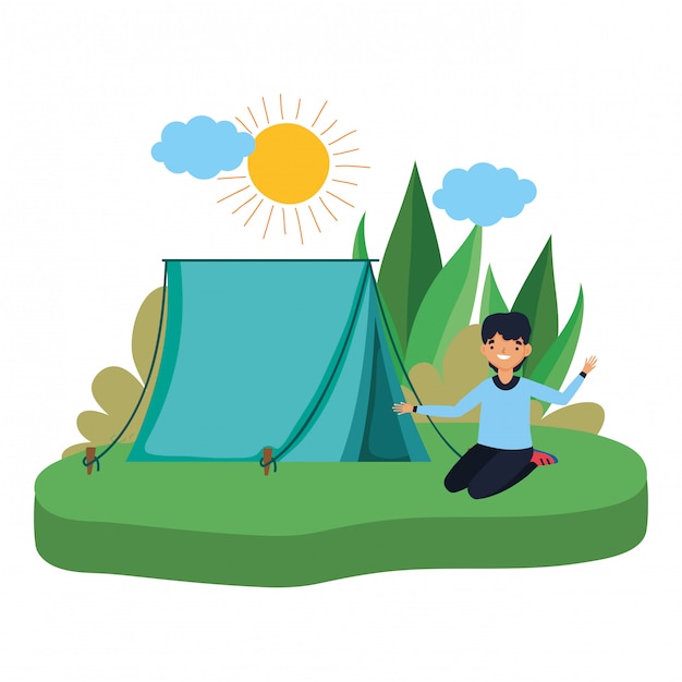 Tent and camping Vector | Premium Download