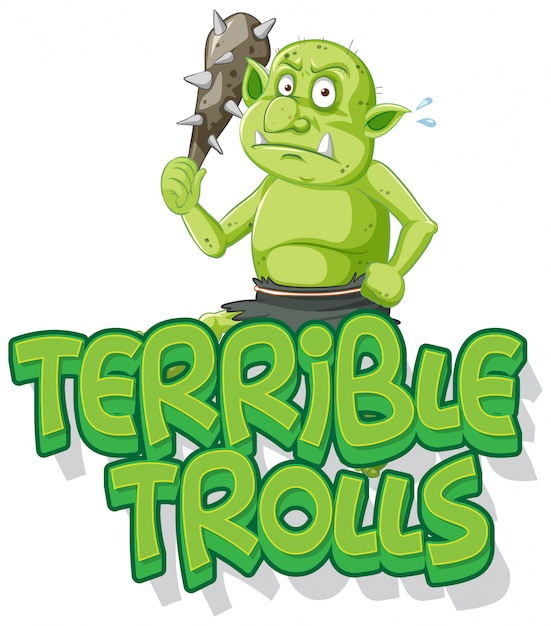 Download Free Terrible Trolls Logo On White Background Free Vector Use our free logo maker to create a logo and build your brand. Put your logo on business cards, promotional products, or your website for brand visibility.