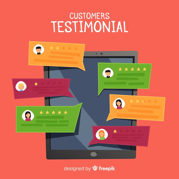 Testimonial concept Vector | Free Download