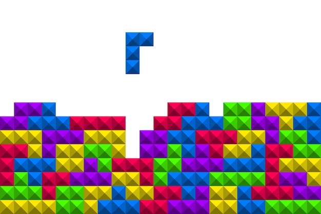 Premium Vector Tetris Game Illustration