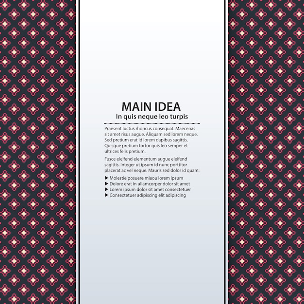 Text background with colorful pattern. Useful for presentations, advertising and web design. Premium Vector Text background with colorful pattern. Useful for presentations, advertising and web design. Premium Vector