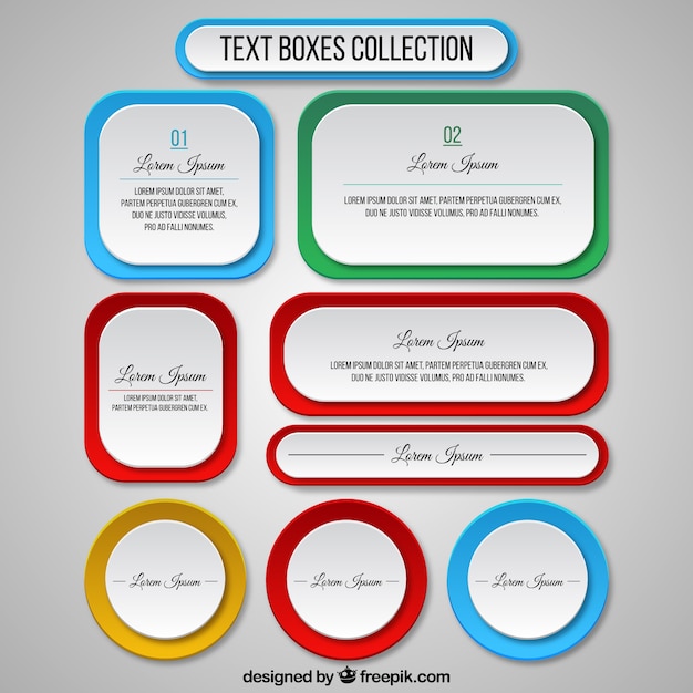 free-vector-text-boxes-template-collection