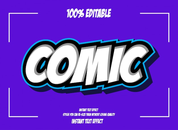 Text effect for cool futuristic effect Premium Vector