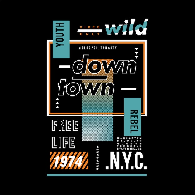 Download Premium Vector | Text frame graphic typography design t shirt