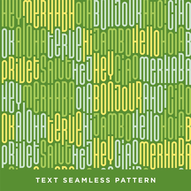 Premium Vector Text seamless pattern