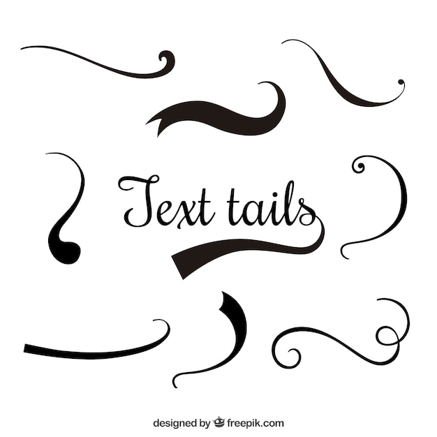Text Tails SVG Free