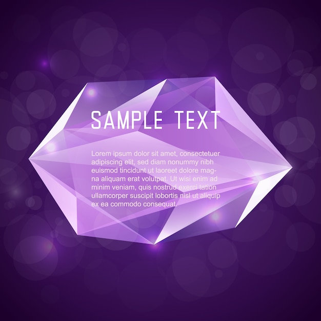 Download Free Vector | Text template on a jewel