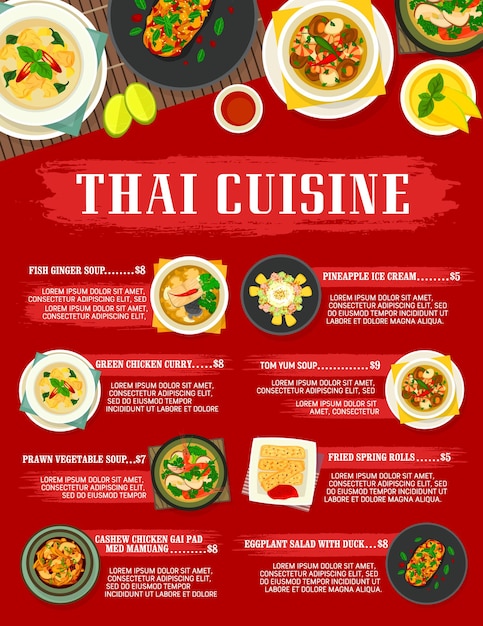 Premium Vector | Thai cuisine cashew chicken gai pad med mamuang