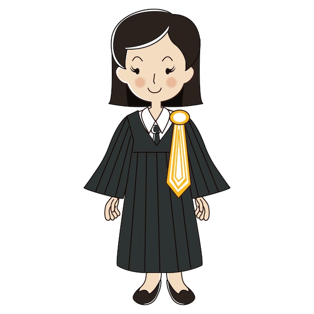 Premium Vector | Thai lawyer woman uniform