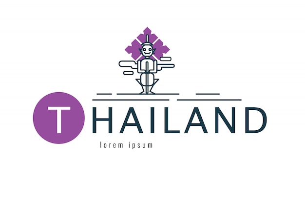 Thailand logo. | Premium Vector