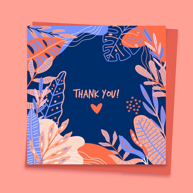 thank-you-card-template-free-vector