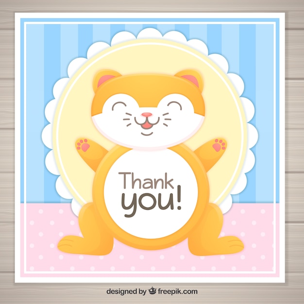 Free Printable Cat Thank You Cards - Free Templates Printable